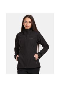 Damska kurtka softshell Kilpi RAVIA-W. Kolor: czarny. Materiał: softshell