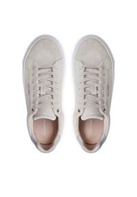 Calvin Klein Sneakersy Flatform Cup Lace Up W/Ml HW0HW02282 Beżowy. Kolor: beżowy. Materiał: zamsz, skóra #4