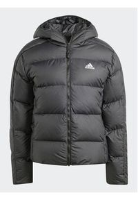 Adidas - adidas Kurtka puchowa Essentials 3-Stripes Mid Down HZ8483 Czarny Regular Fit. Kolor: czarny. Materiał: puch, syntetyk