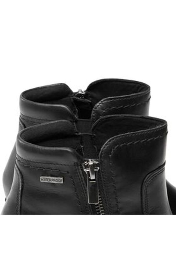 Clarks Botki Neva Zip Wp 261751994 Czarny. Kolor: czarny. Materiał: skóra
