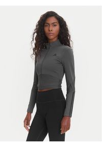 Adidas - adidas Koszulka techniczna Hyperglam JN2656 Szary Slim Fit. Kolor: szary. Materiał: syntetyk #1