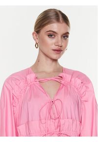 MSGM Sukienka codzienna 3441MDA03 237125 Różowy Regular Fit. Okazja: na co dzień. Kolor: różowy. Materiał: bawełna. Typ sukienki: proste. Styl: casual #3