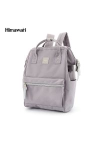 Plecak Himawari 1881 szary. Kolor: szary. Materiał: tkanina, poliester. Styl: casual, elegancki