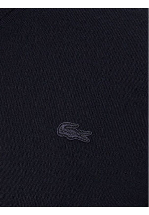 Lacoste Sweter AH1990 Granatowy Regular Fit. Kolor: niebieski. Materiał: wełna