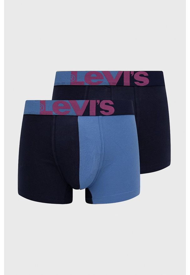 Levi's® - Levi's Bokserki (2-pack) męskie kolor niebieski. Kolor: niebieski