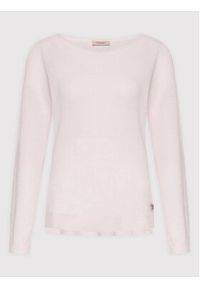 TwinSet - TWINSET Sweter 222TP3350 Różowy Regular Fit. Kolor: różowy. Materiał: wełna, kaszmir #4