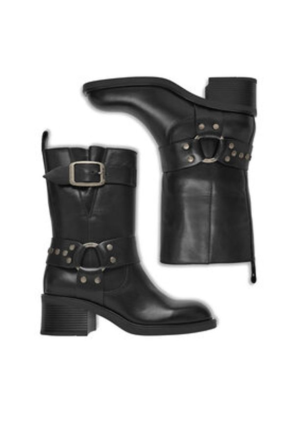 G-Star RAW - G-Star Raw Botki EO-CANSU-4771-25 Czarny. Kolor: czarny. Materiał: skóra