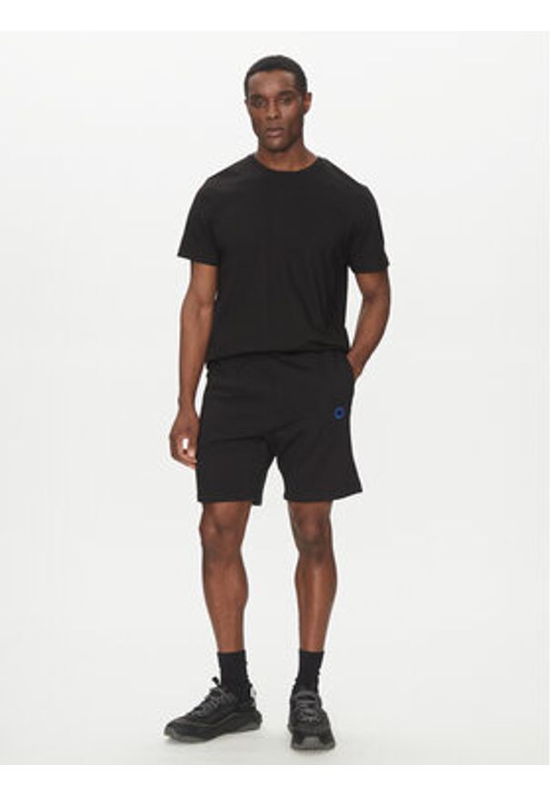 Hugo - HUGO Szorty sportowe Nylsho 50534288 Czarny Regular Fit. Kolor: czarny. Materiał: bawełna. Styl: sportowy