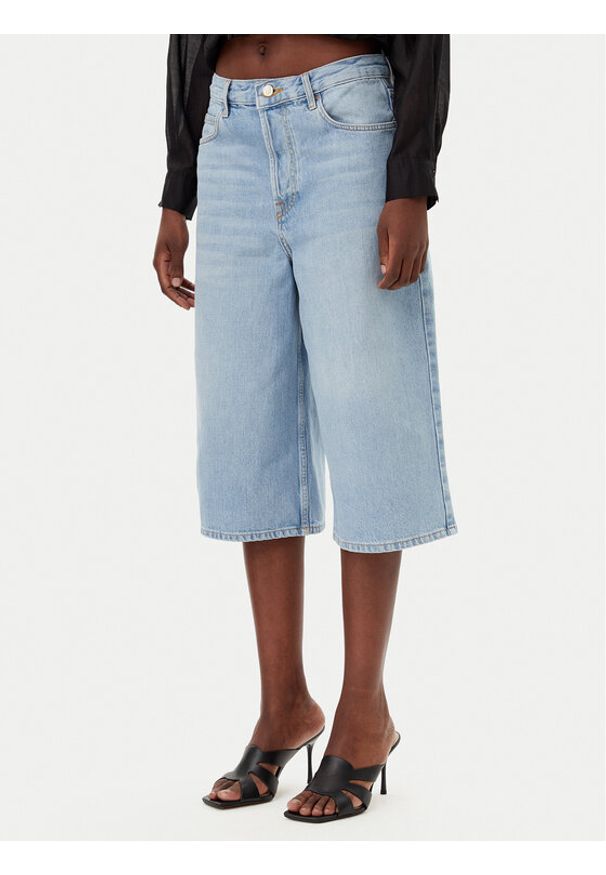 Liu Jo Bermudy UA5187 D4854 Błękitny Regular Fit. Kolor: niebieski. Materiał: jeans, bawełna