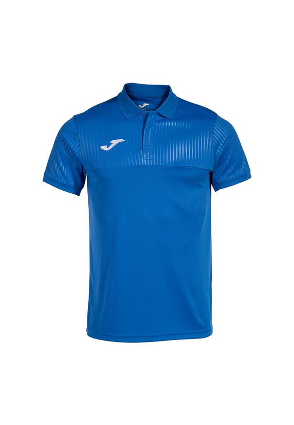 Koszulka polo męska Joma Montreal. Typ kołnierza: polo. Kolor: niebieski. Materiał: mesh. Sport: tenis