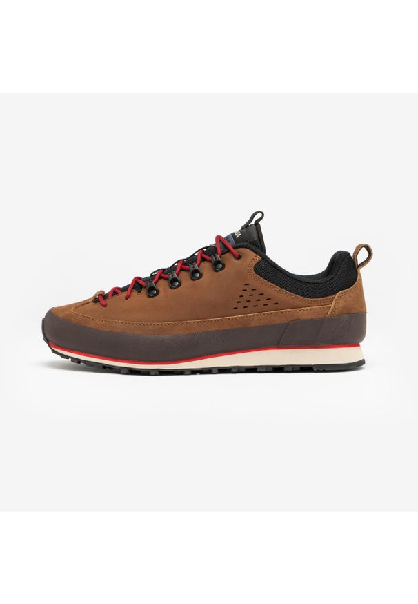 quechua - Buty turystyczne męskie Arpenaz 500 Revival Heritage. Kolor: wielokolorowy, czarny, brązowy. Materiał: kauczuk. Wzór: gładki