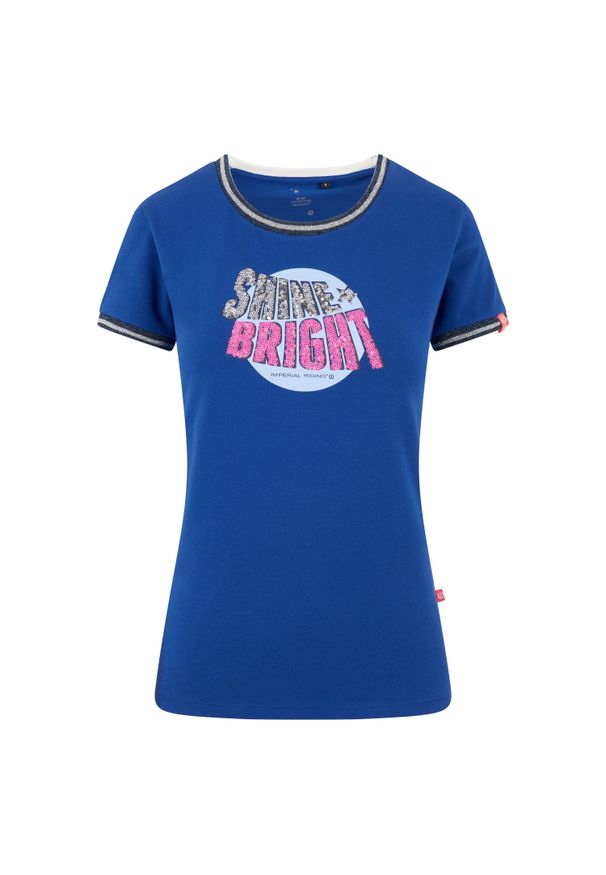 IMPERIAL RIDING - Koszulka damska Imperial Riding Shine Bright. Kolor: niebieski