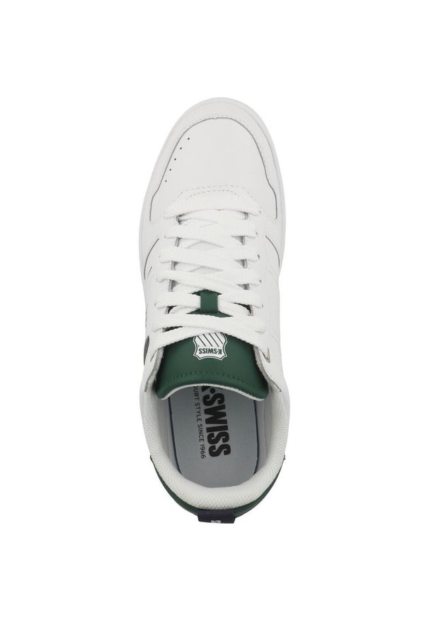 Buty do chodzenia męskie K-Swiss Lozan Match. Kolor: biały. Materiał: guma, skóra, materiał. Szerokość cholewki: normalna. Sport: turystyka piesza