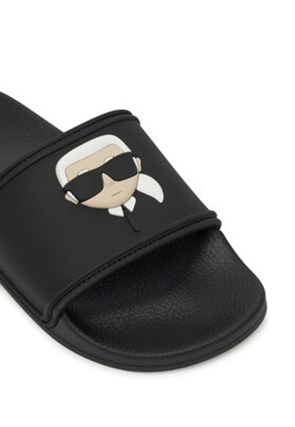 Karl Lagerfeld - KARL LAGERFELD Klapki Kondo 2.0 KL80905A Czarny. Kolor: czarny. Materiał: syntetyk