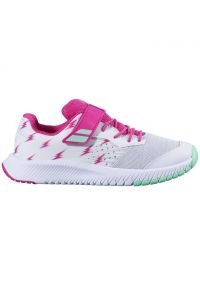 Buty do tenisa dziecięce Babolat Pulsion Kid 21 All Court. Kolor: biały, wielokolorowy, różowy. Sport: tenis