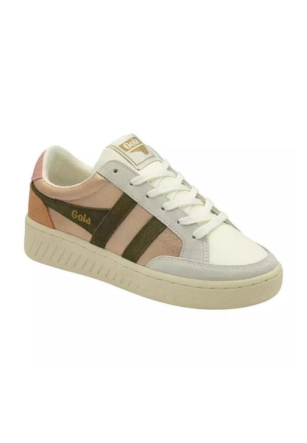 Buty do chodzenia damskie Gola Superslam Blaze. Kolor: wielokolorowy, różowy, szary, biały, zielony. Materiał: materiał, skóra, syntetyk. Szerokość cholewki: normalna. Sport: turystyka piesza