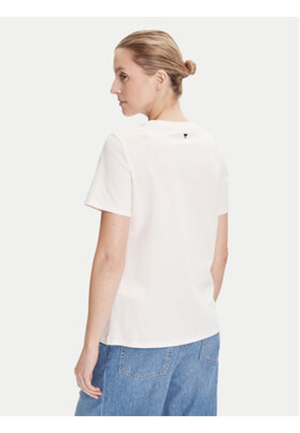 Weekend Max Mara T-Shirt Guglia 2525976031 Écru Regular Fit. Materiał: bawełna