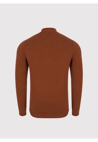 Pako Lorente - PAKO LORENTE - Półgolf męski w rudym kolorze. Kolor: fioletowy, niebieski, brązowy, biały. Materiał: nylon, wiskoza. Wzór: gładki, ze splotem #5