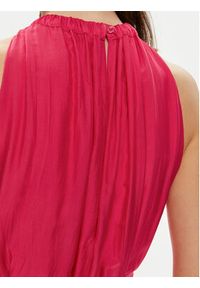 Haveone Sukienka letnia AFF-L008 Różowy Regular Fit. Kolor: różowy. Materiał: jedwab. Sezon: lato #3