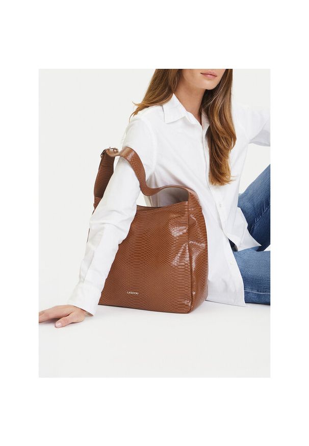 Torebka Lasocki. Kolor: brązowy
