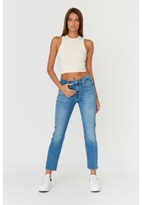 7 FOR ALL MANKIND Błękitne jeansy damskie RELAXED SKINNY. Kolor: niebieski #3