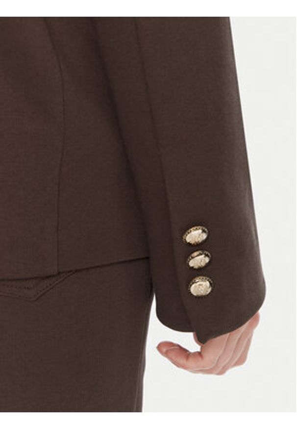 Maryley Marynarka 25IB288/M02/07CO Brązowy Regular Fit. Kolor: brązowy. Materiał: syntetyk