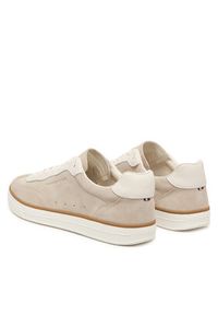 TOMMY HILFIGER - Tommy Hilfiger Sneakersy Lo Lux FM0FM05882 Beżowy jasny. Kolor: beżowy. Materiał: skóra, zamsz #5
