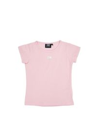 LEONE 1947 APPAREL - Dziewczęcy T-shirt z krótkim rękawem i małym logo Foil. Kolor: różowy. Długość rękawa: krótki rękaw. Długość: krótkie. Sport: joga i pilates