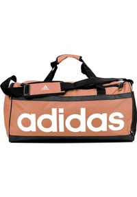 Adidas Torba adidas Essentials Linear Duffel Medium brzoskwiniowa IL5764. Kolor: pomarańczowy