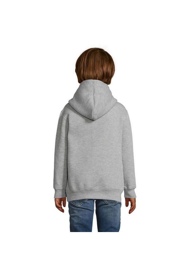 SOL'S - Bluza Z Kapturem Dla Dzieci. Typ kołnierza: kaptur. Kolor: szary