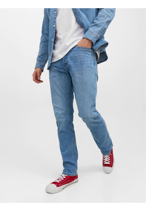 Jack & Jones - Jack&Jones Jeansy Tim 12223505 Niebieski Slim Fit. Kolor: niebieski