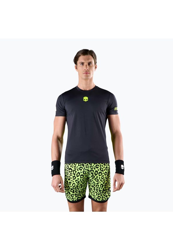 Koszulka tenisowa męska HYDROGEN Panther Tech Tee. Kolor: czarny. Sport: tenis