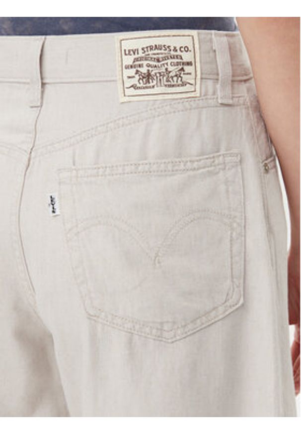 Levi's® Szorty jeansowe A9311-0018 Écru Baggy Fit. Materiał: bawełna