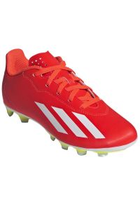 Adidas - Buty piłkarskie adidas X Crazyfast Club FxG IF0720 czerwone. Zapięcie: sznurówki. Kolor: czerwony. Materiał: guma, syntetyk. Sport: piłka nożna