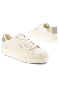 Big-Star - Trampki damskie Big Star, skóra ekologiczna sznurowany fason gruba gumowa podeszwa minimalistyczny design subtelne logo, beżowe, TT274806. Okazja: na co dzień. Zapięcie: sznurówki. Kolor: beżowy. Materiał: guma, skóra ekologiczna. Szerokość cholewki: normalna. Styl: elegancki, casual, klasyczny, sportowy #6