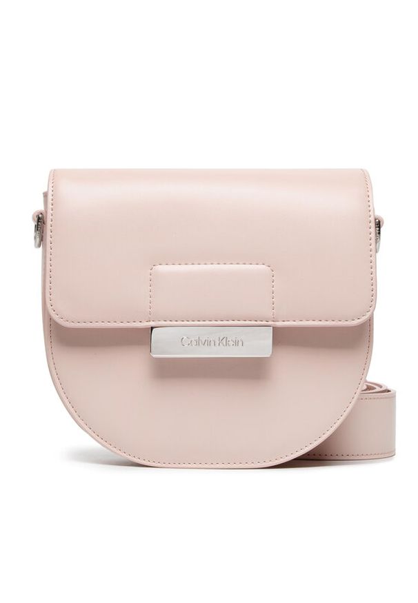 Calvin Klein Torebka Ck Core Saddle Bag Sm K60K609101 Różowy. Kolor: różowy. Materiał: skórzane