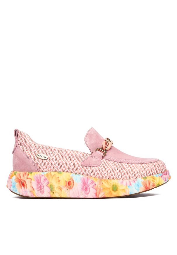 Półbuty Laura Vita. Kolor: różowy