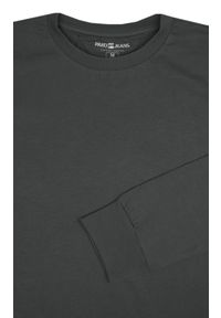 Koszulka z Długim Rękawem (Longsleeve) - Pako Jeans - Grafitowa. Okazja: na co dzień. Kolor: szary. Materiał: bawełna. Długość rękawa: długi rękaw. Długość: długie. Wzór: nadruk. Styl: casual #2