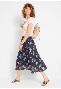 bonprix - Spódnica siatkowa midi z elastycznym pasem. Kolor: niebieski #2