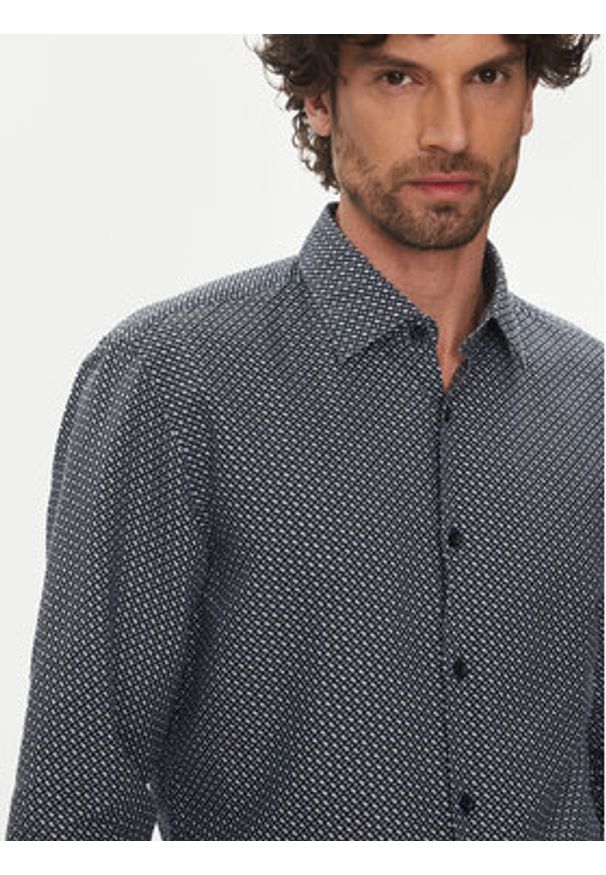 BOSS Koszula C-Hal 50539532 Granatowy Casual Fit. Okazja: na co dzień. Kolor: niebieski. Materiał: bawełna. Styl: casual