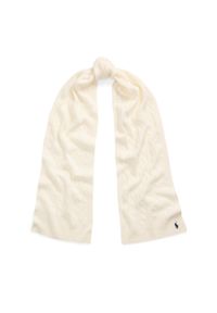 Polo Ralph Lauren Szalik 455956296002 Écru. Kolor: kremowy. Materiał: wełna #1