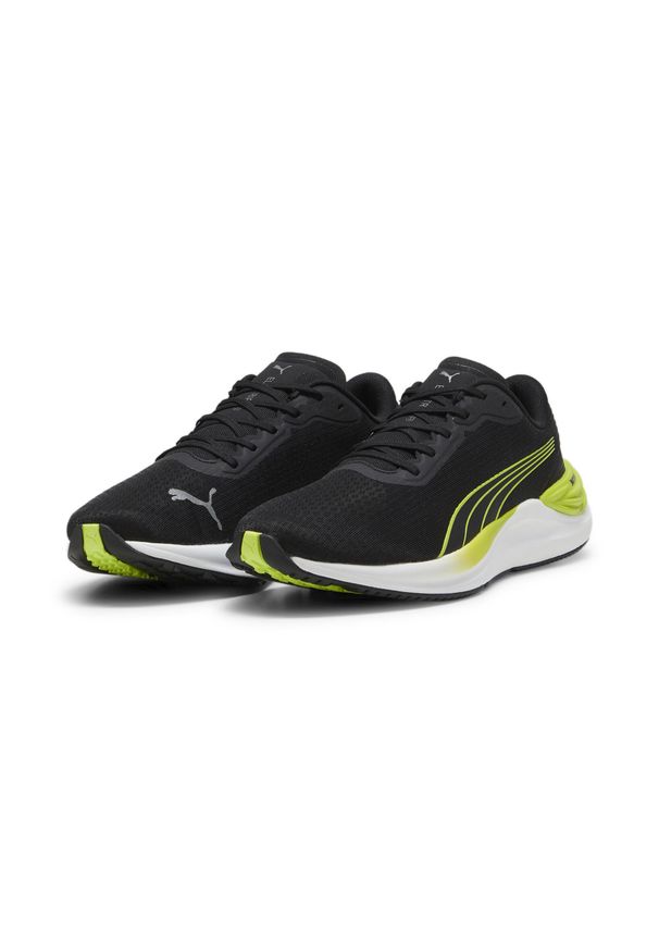 Puma - Męskie buty do biegania Electrify NITRO™ 3 PUMA Black Lime Pow Green. Kolor: wielokolorowy, czarny, zielony