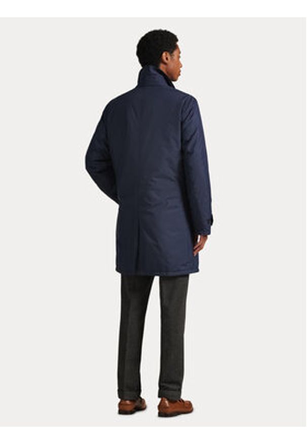 Polo Ralph Lauren Płaszcz przejściowy 710970435001 Granatowy Regular Fit. Typ kołnierza: polo. Kolor: niebieski. Materiał: syntetyk