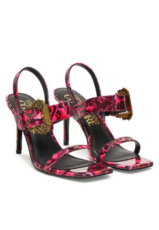 Versace Jeans Couture Sandały 79VA3S71 Różowy. Kolor: różowy. Materiał: skóra