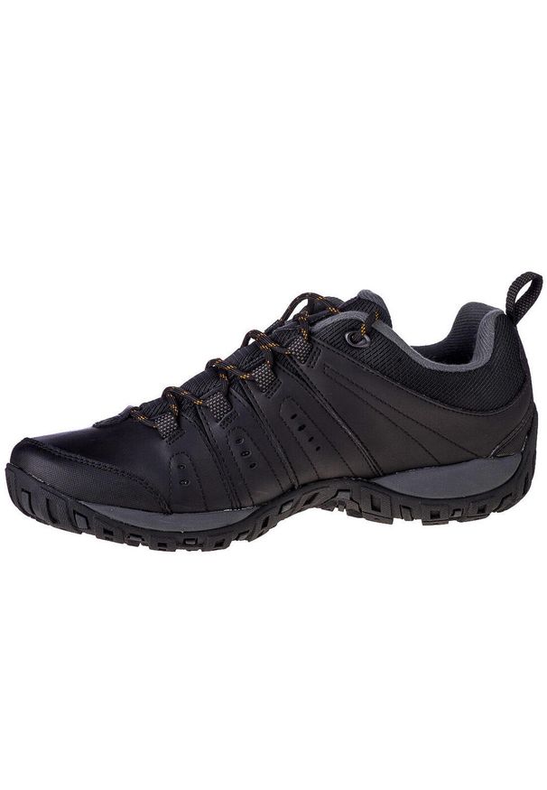 columbia - Buty do chodzenia męskie Columbia Woodburn II Waterproof. Zapięcie: sznurówki. Kolor: czarny. Materiał: materiał, skóra, syntetyk. Szerokość cholewki: normalna. Sport: turystyka piesza
