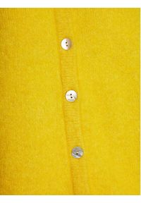 AMERICAN VINTAGE - American Vintage Kardigan Vitow VITO19EE24 Żółty Regular Fit. Kolor: żółty. Materiał: wełna. Styl: vintage