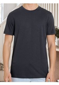 Sinsay - Bawełniana koszulka z krótkim rękawem - niebieski. Kolor: niebieski. Materiał: bawełna. Długość rękawa: krótki rękaw. Długość: krótkie