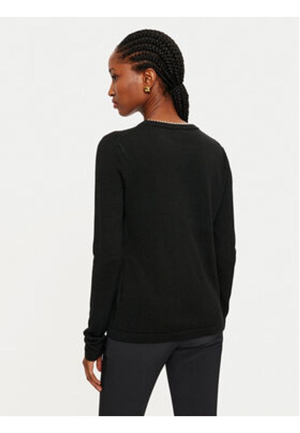 Marciano Guess Sweter 4BGR10 5838Z Czarny Regular Fit. Kolor: czarny. Materiał: syntetyk