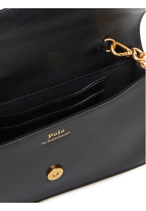 Polo Ralph Lauren Torebka 427961946001 Czarny. Kolor: czarny. Materiał: skórzane