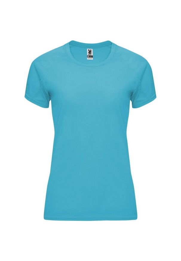 ROLY - Damska Koszulka Sportowa Z Krótkim Rękawem Bahrain. Kolor: niebieski. Długość rękawa: krótki rękaw. Długość: krótkie. Sport: turystyka piesza